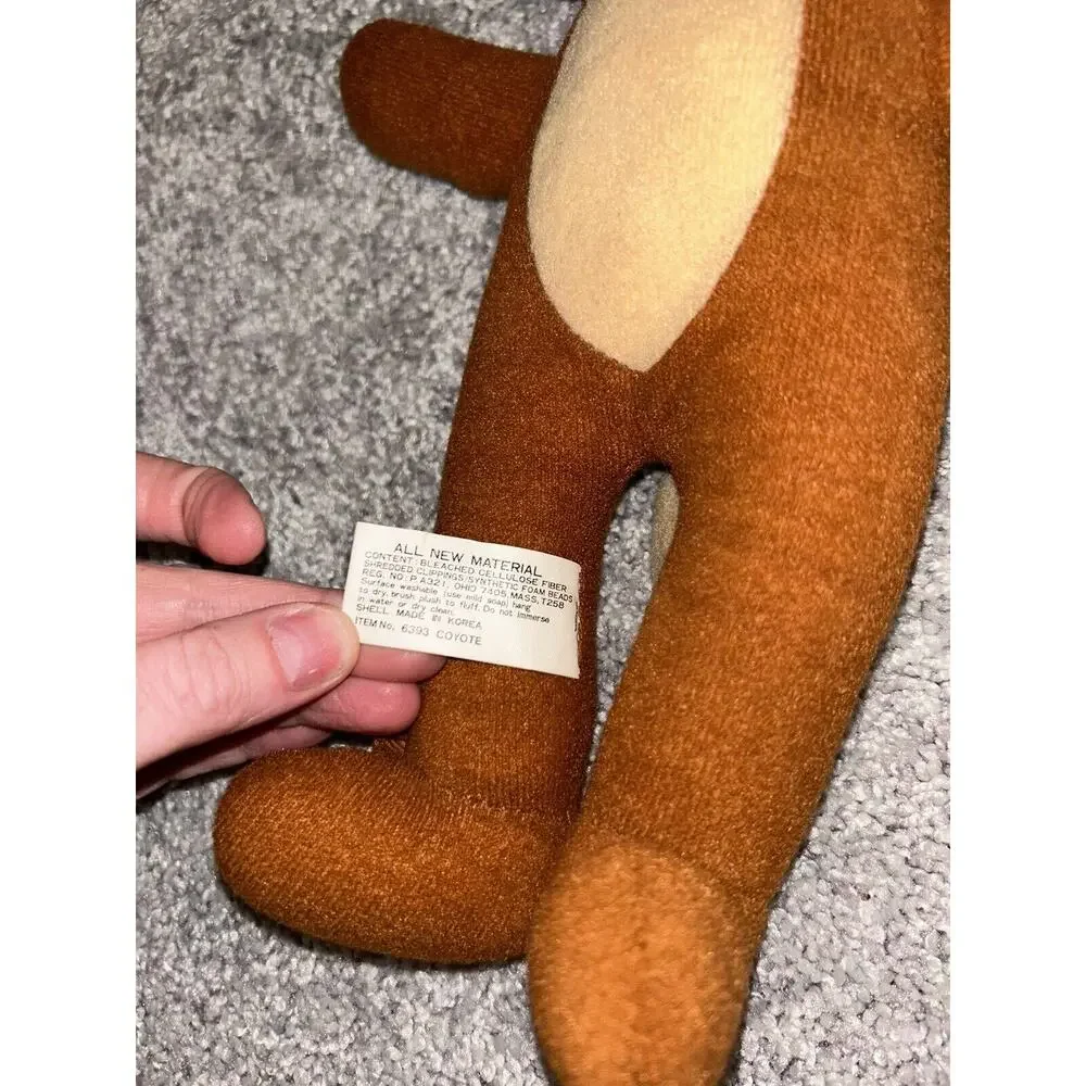 Wile E. Coyote Plush Toy Vintage 1971 Warner Bros‎ Plush Mighty Star VINTAGE
